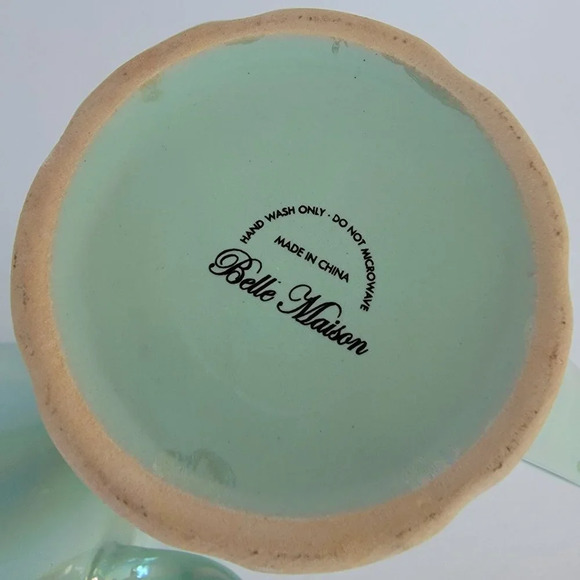 Belle Maison Iridescent Mint Green Mugs Set of 2 - Picture 10 of 11